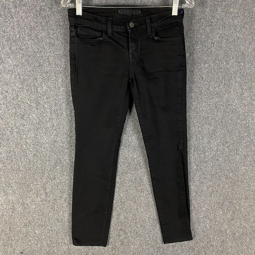 J Brand Jeans Women's Size 26 Denim Black Skinny Leg Cotton Adults